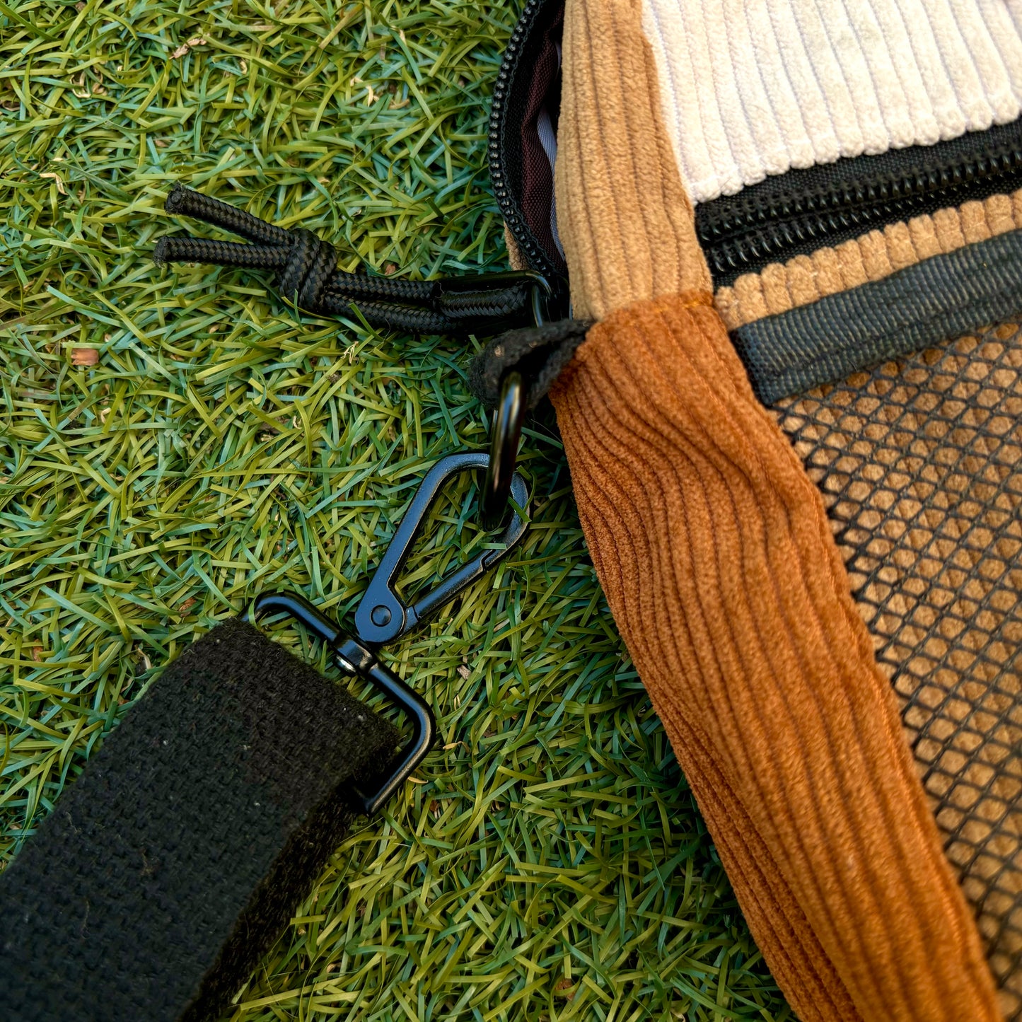 Brown Colorblock Sling Bag