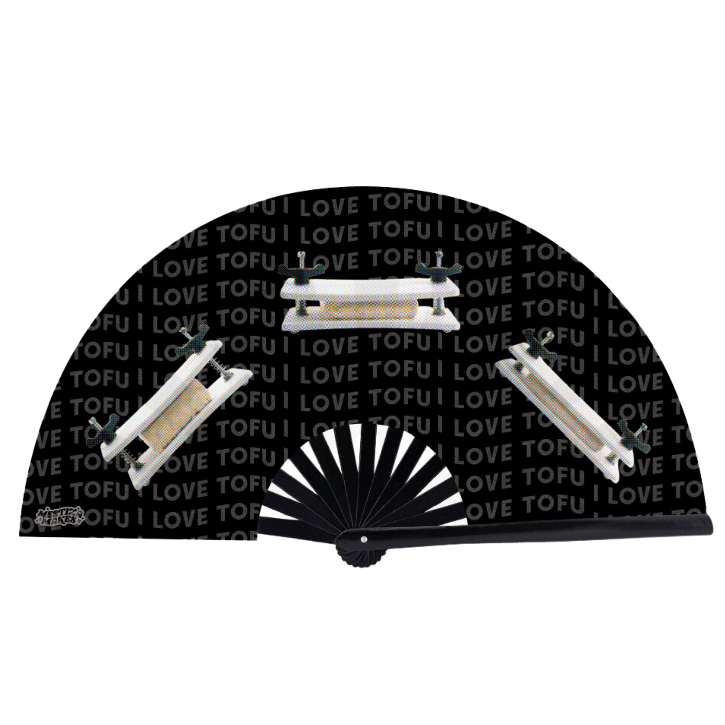 Tofu Press Bamboo Fan