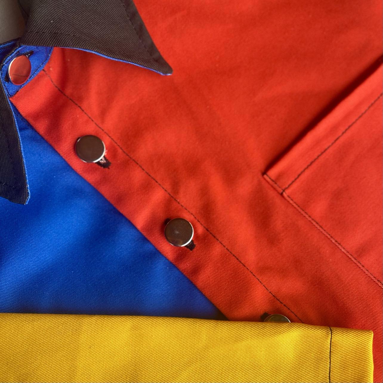 Colorblock Boxy Crop Jacket