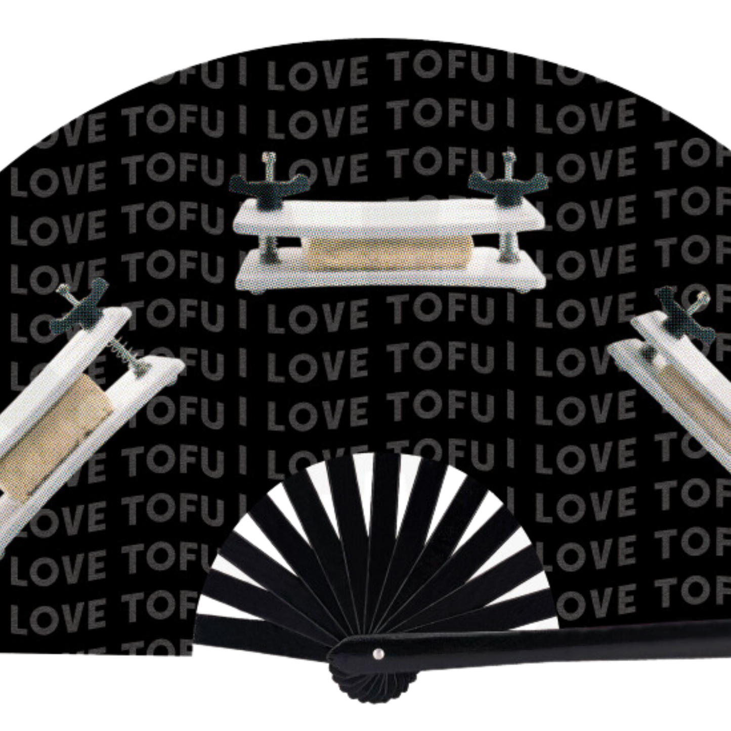 Tofu Press Bamboo Fan