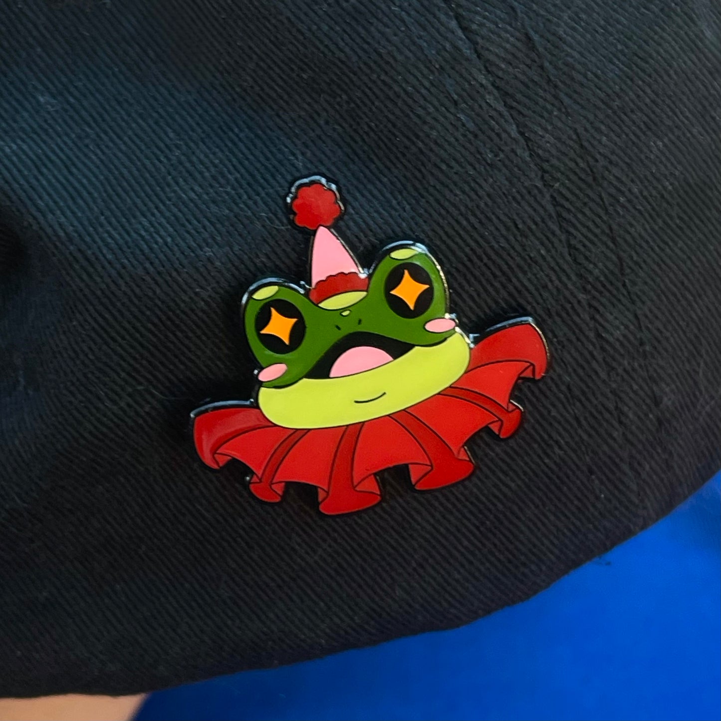 Clown Frog Enamel Pin