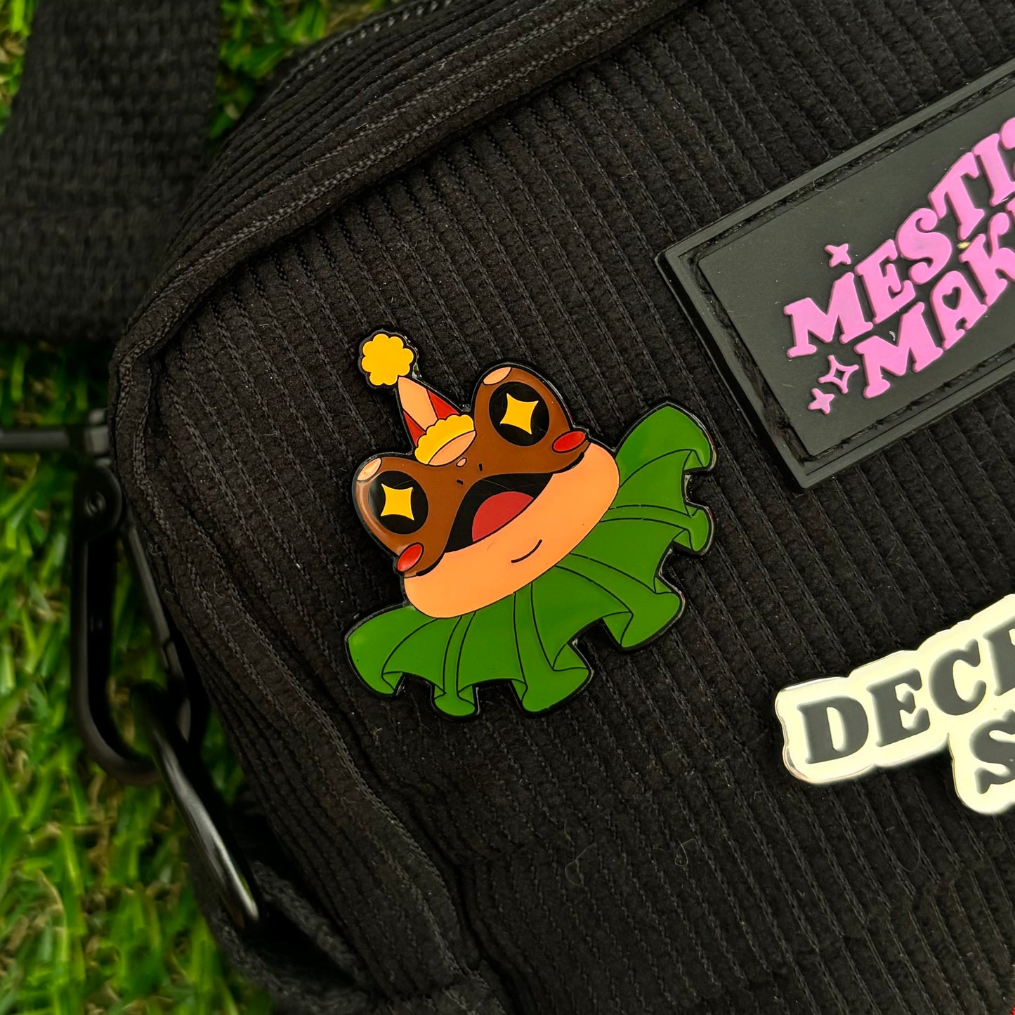 Clown Frog Enamel Pin
