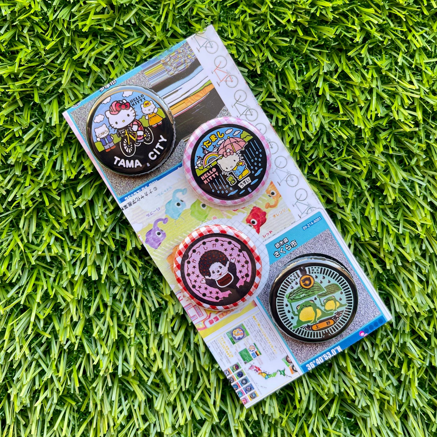 Manhole Cover Zine + Buttons