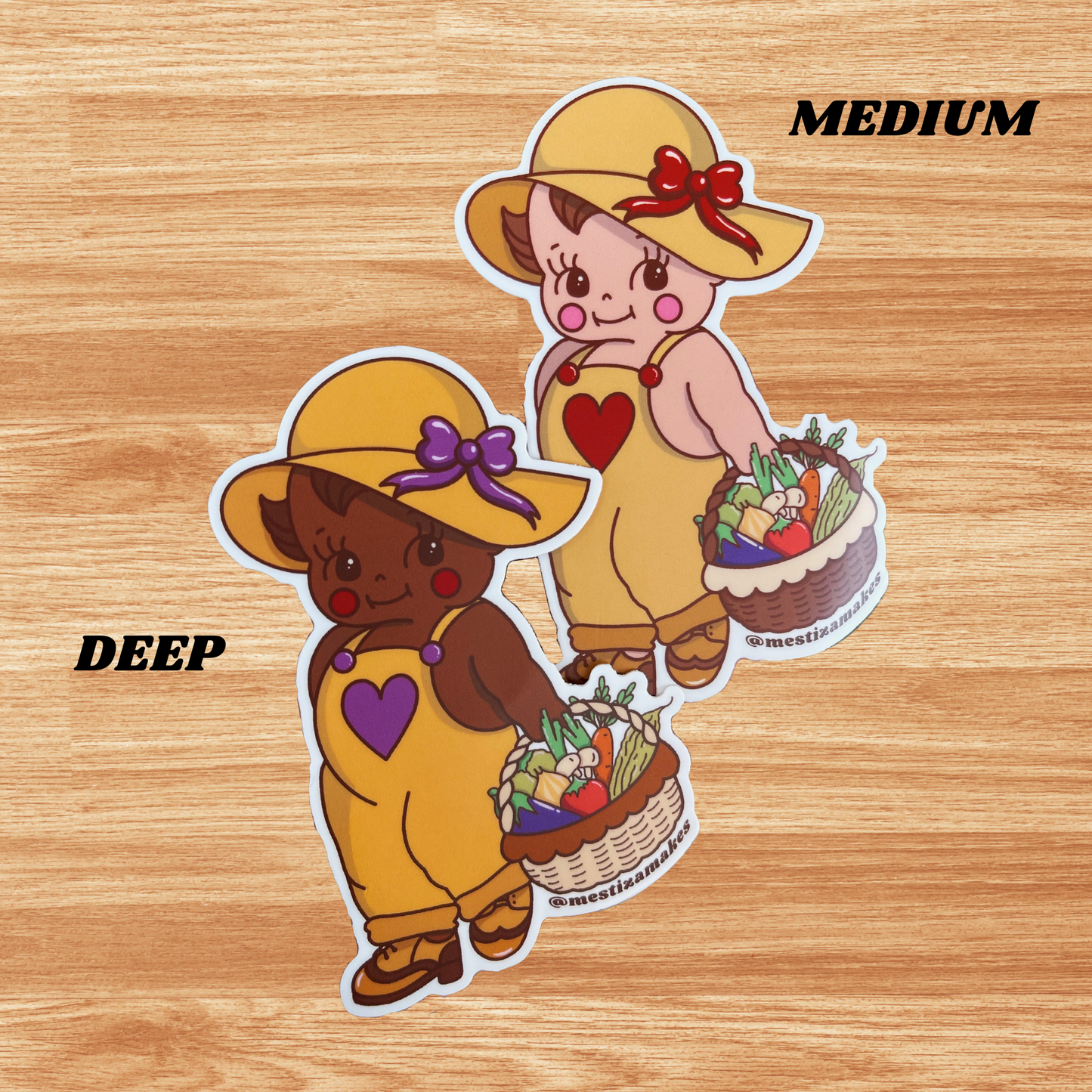 Farming Kewpie Sticker