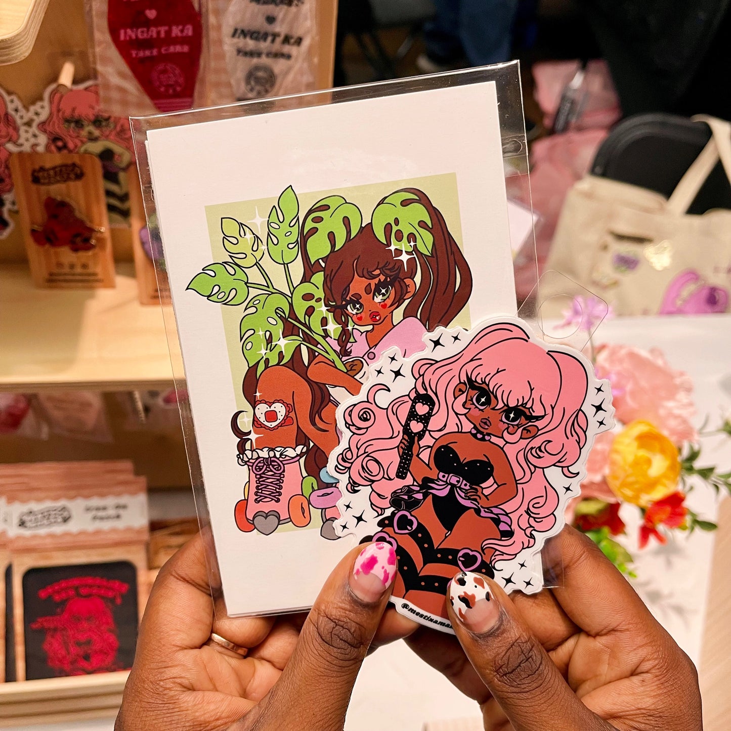 Skating Plant Babe Mini Print