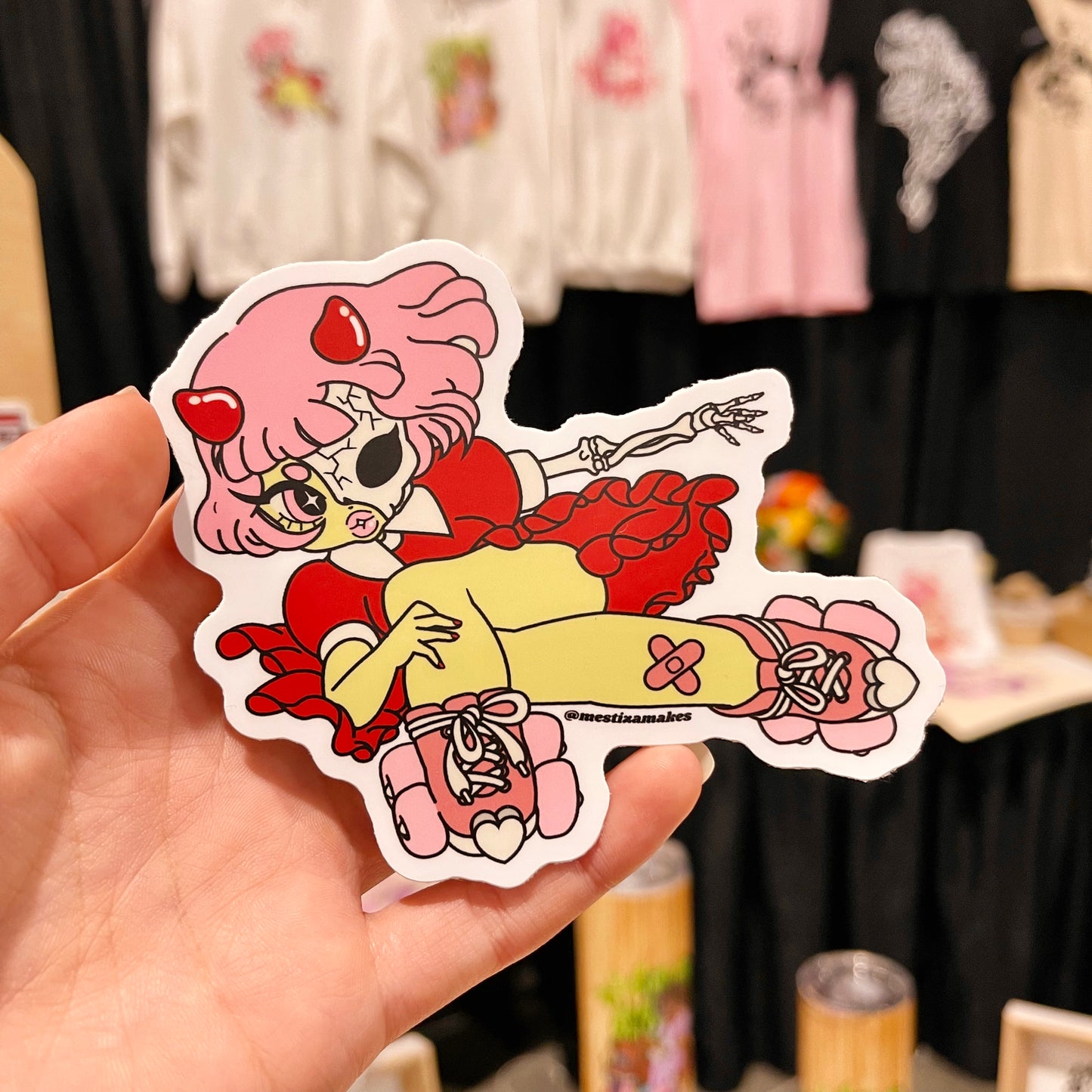 Coffin Skelebabe Sticker