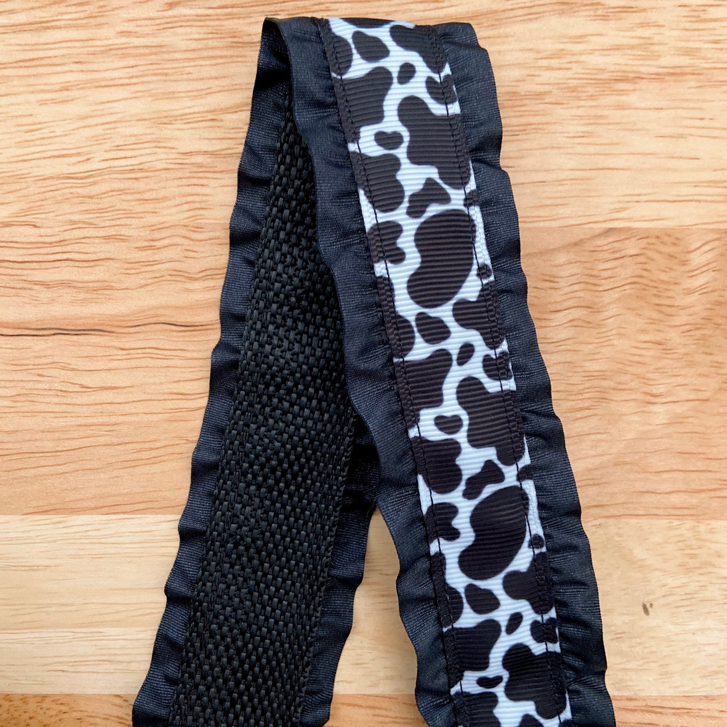 Cow Print Ruffle Roller Skate Leash