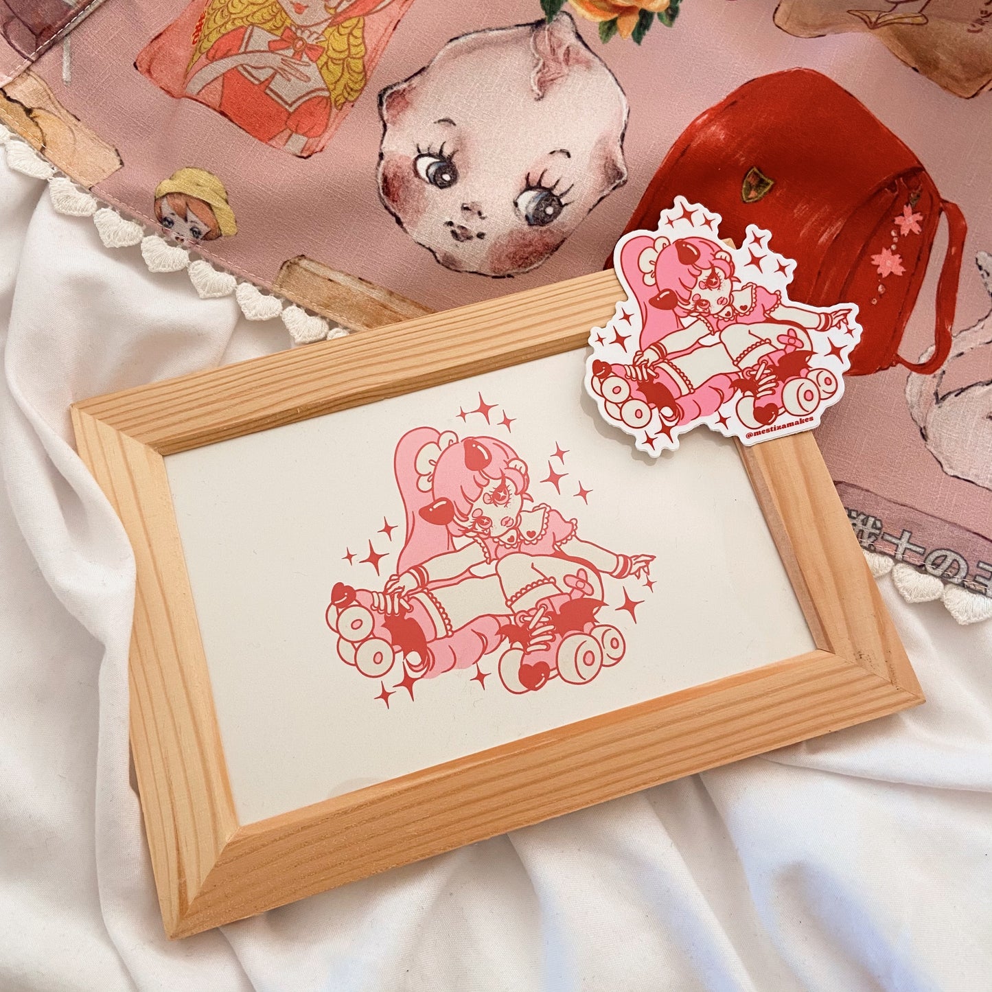 Skating Succubus Mini Print