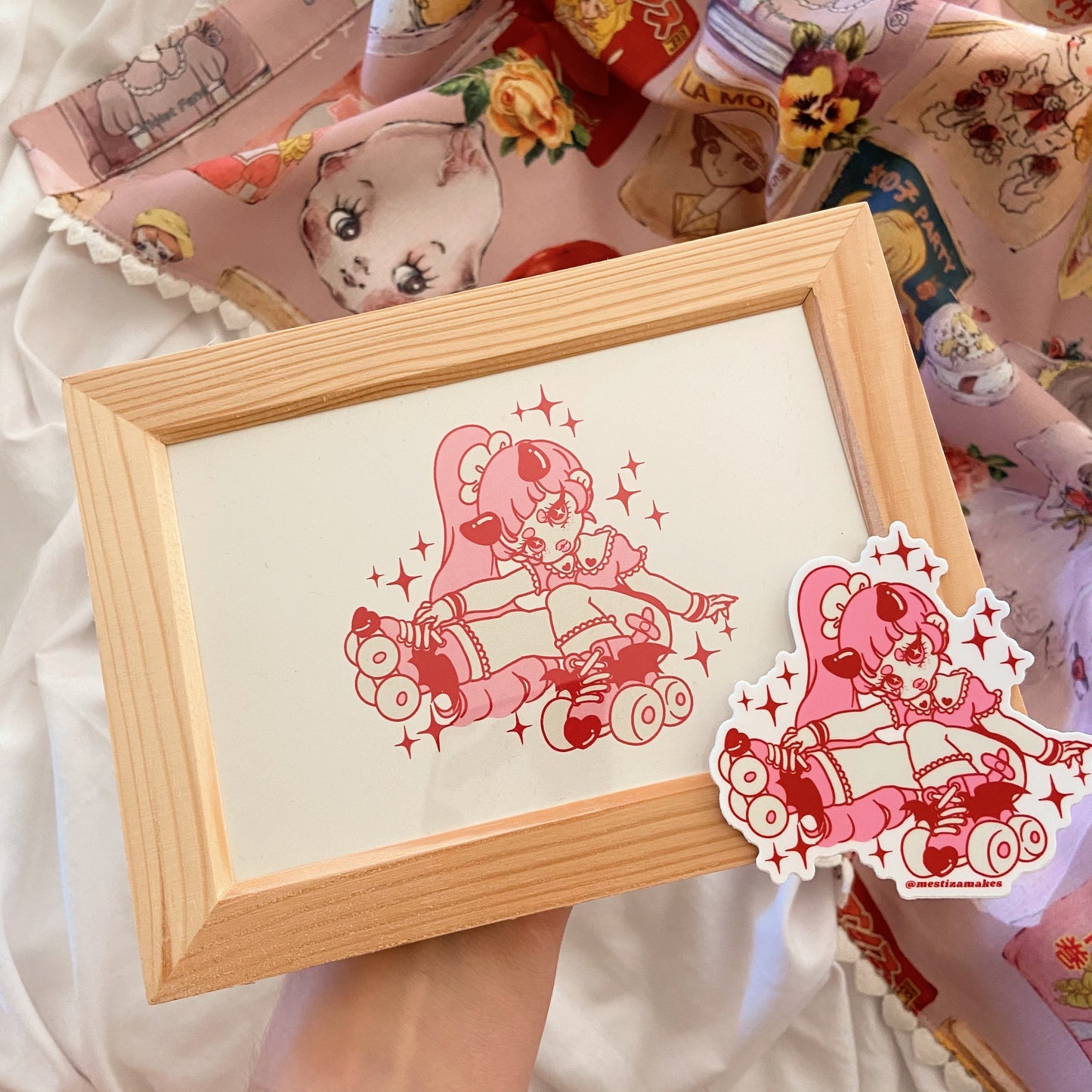 Skating Succubus Mini Print