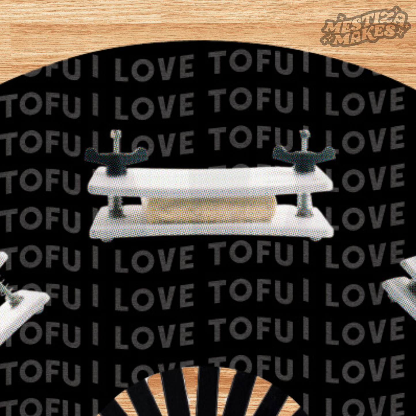 Tofu Press Bamboo Fan