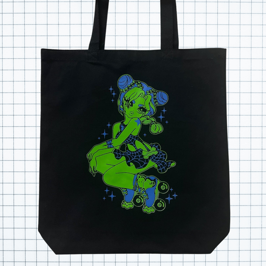 Spider Girl Skating Tote Bag