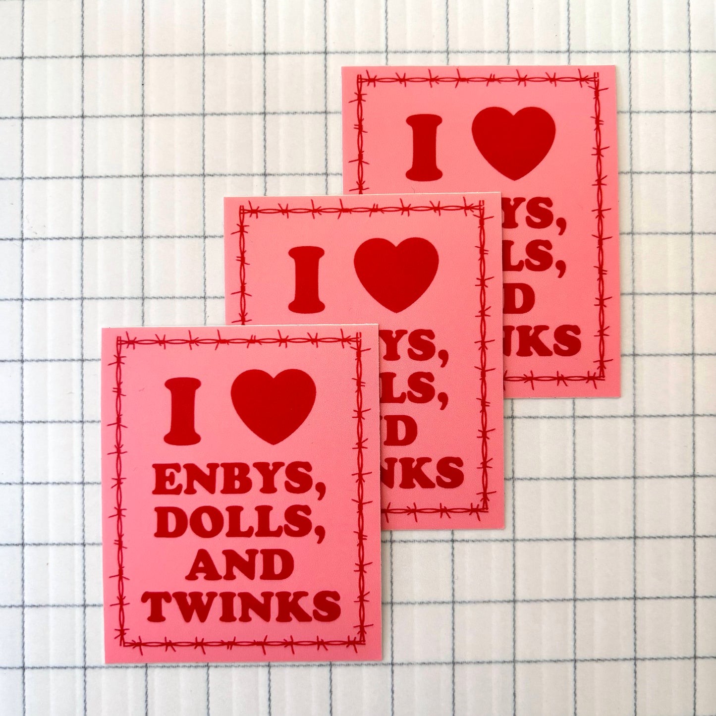 Enbys, Dolls, & Twinks Sticker