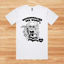 Load image into Gallery viewer, Rights Not Rescue! Decriminalize SW T-Shirt
