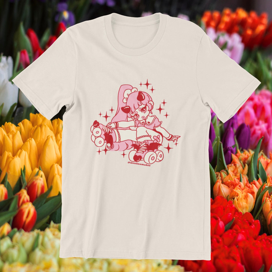 Lovecore Roller Skating Babe T-Shirt