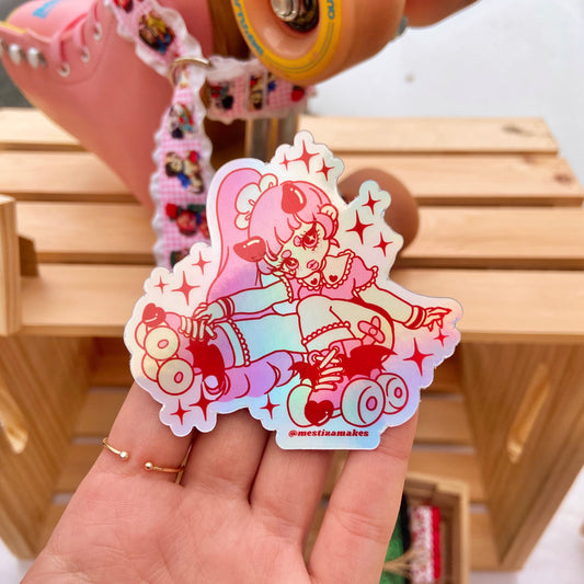 Skating Succubus Holo Sticker