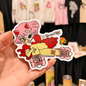 Lovecore Coffin Skelebabe Sticker