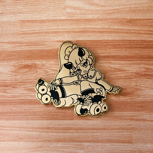 Roller Skating Babe Pin
